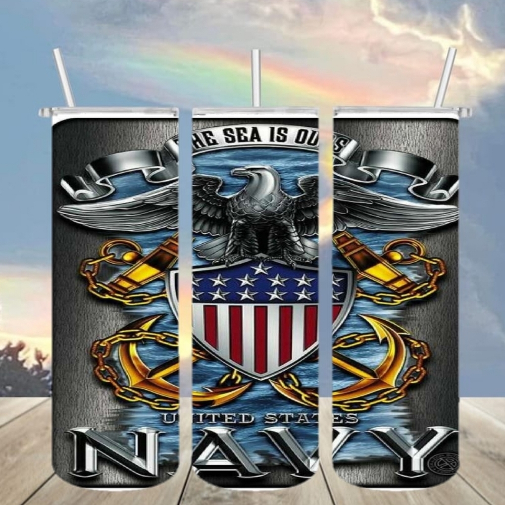 Navy tumbler